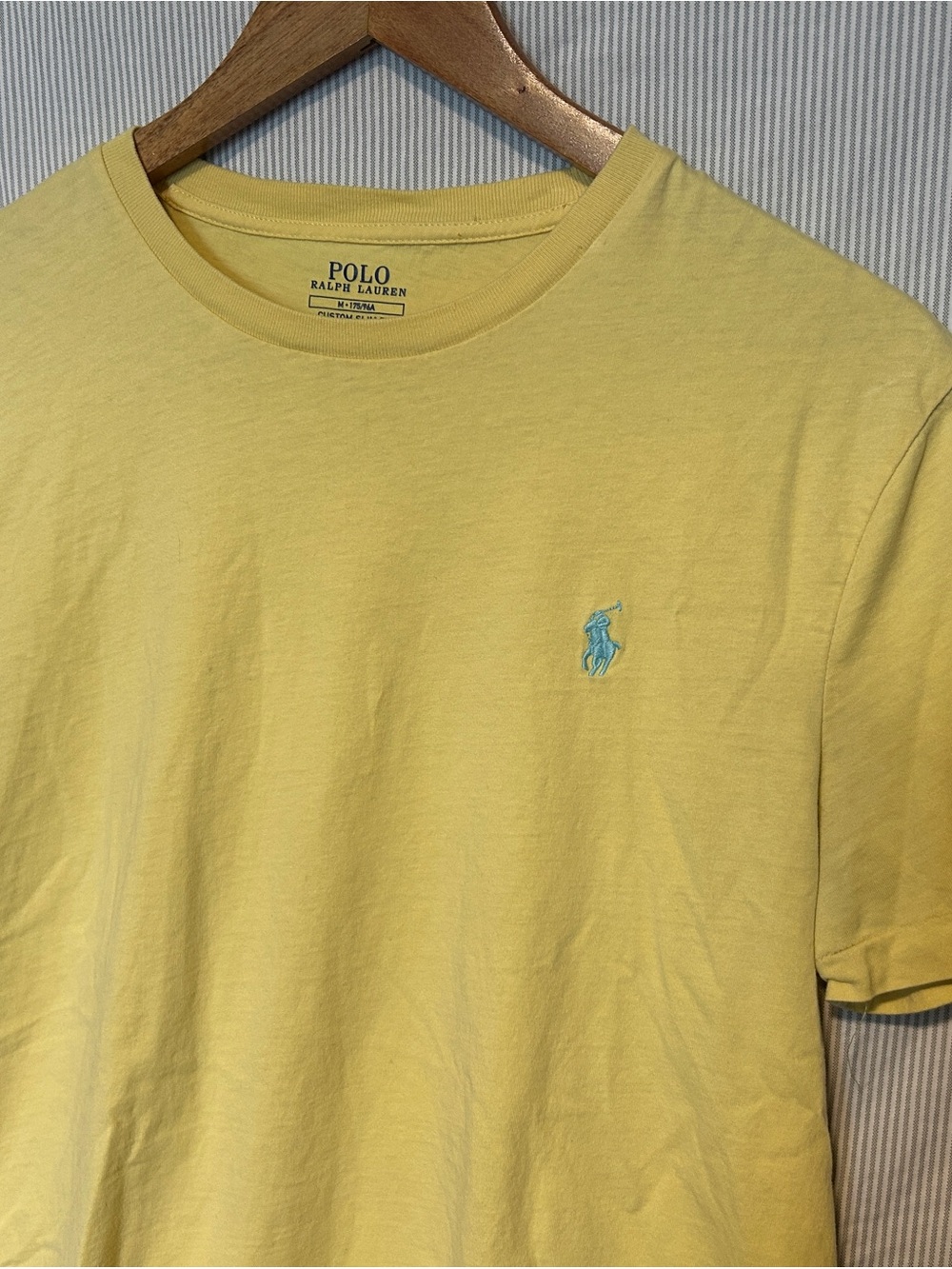 Polo by Ralph Lauren Yellow Crewneck T-Shirt with Light Blue Pony